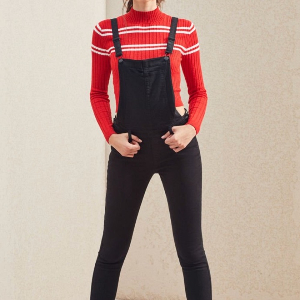 Pacsun Black Overalls